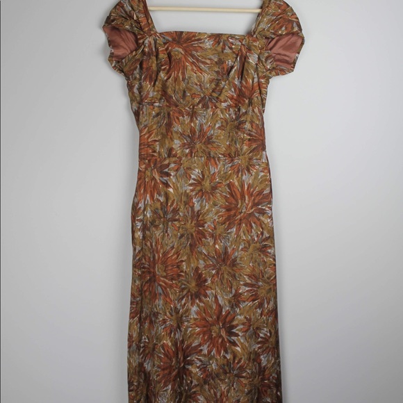 1950s Silk Party Dress - Picture 3 of 8
